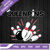 Queen Pins SVG, Bowling Queen SVG, Queenpins Classic Bowling SVG, Bowling SVG PNG.jpg