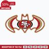 Bat San francisco 49ers svg, 49ers svg, Nfl svg, png, dxf, eps digital file NFL071020207L.jpg