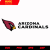 Arizona Cardinals logo with black text svg, nfl svg, eps, dxf, png, digital file.jpg