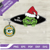 Ew Haters Grinch Christmas Green Bay Packers SVG, The Grinch Packers SVG, Green Bay Packers Grinch Zipper Football SVG PNG.jpg