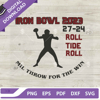 Iron Bowl Roll Tide Roll SVG, Roll Tide Roll SVG, Mil Throw For The Win SVG PNG DXF EPS.jpg