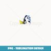 Disney Pixar Finding Dory Big Face Blue - Sublimation-Ready PNG File