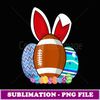 Cute Football Easter Egg Bunny For Kids Boys Toddler - PNG Sublimation Digital Download