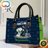 Seattle Seahawks NFL Snoopy Women Premium Leather Hand Bag.jpg