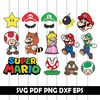 Mario Bros SVG, Super mario svg bundle, dxf, eps, png files.jpg