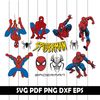 Spiderman SVG bundle, Spiderman clipart, cutfiles, dxf, eps, png files.jpg