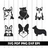 corgi svg, dog svg, corgi dog svg, cartoon dog , cute corgi svg, corgi silhouette, clipart, cut file, iron on, decal, stencil, iron on1.jpg