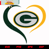 Green Bay Packers Heart svg, nfl svg, eps, dxf, png, digital file.jpg