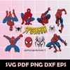 Spiderman SVG bundle, Spiderman clipart, cutfiles, dxf, eps, png files.jpg