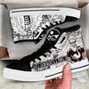 Donquixote Doflamingo High Top Shoes Black White For Fans One Piece Anime HTS0434.jpg