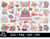 Dumbo Svg Files, Dumbo Png Files, Vector Png Images, SVG Cut File for Cricut, Clipart Bundle Pack