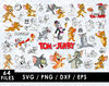 Tom and Jerry Svg Files, Tom and Jerry Png File, Vector Png Images, SVG Cut File for Cricut, Clipart Bundle Pack