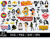 Wonder Woman Svg Files, Wonder Woman Png File, Vector Png Images, SVG Cut File for Cricut, Clipart Bundle Pack
