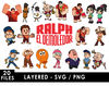 Wreck It Ralph Svg Files, Wreck It Ralph Png Files, Vector Png Images, SVG Cut File for Cricut, Clipart Bundle Pack