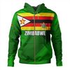 Zimbabwe Hoodie - Flag Color With Seal, African Hoodie For Men Women