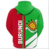 Burundi Half Concept Hoodie, African Hoodie For Men Women