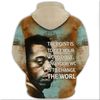 James Baldwin Quote Paint Mix Hoodie, African Hoodie For Men Women