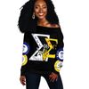 Phi Beta Sigma Sigma Gamma Rho Black Offshoulder, African Women Off Shoulder For Women