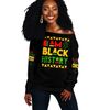 Black History Chi Eta Phi Offshoulder, African Women Off Shoulder For Women