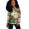 Langston Hughes Quote Paint Mix Women Off Shoulder, African Women Off Shoulder For Women