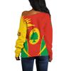 Oromo Flag Active Women's Off Shoulder, African Women Off Shoulder For Women