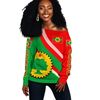 Oromo Special Flag Women's Off Shoulder, African Women Off Shoulder For Women