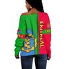 Eritrea Flag Women's Off Shoulder, African Women Off Shoulder For Women