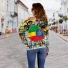 Ethiopian Orthodox Flag Women Women's Off Shoulder, African Women Off Shoulder For Women