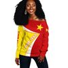 Personalized Tigray Flag Strong Tattoo Africa Women's Off Shoulder, African Women Off Shoulder For Women