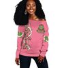 AKA Sorority Pearl Pink Offshoulder 01, African Women Off Shoulder For Women