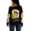 Iota Phi Theta AKA Sorority Black Offshoulder 01, African Women Off Shoulder For Women