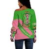 AKA Sorority Women Off Shoulder - Tech Style 01, African Women Off Shoulder For Women