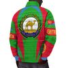 Eritrea Action Flag Padded Jacket, African Padded Jacket For Men Women