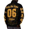 Alpha Phi Alpha - Zeta Tau Lambda Padded Jacket, African Padded Jacket For Men Women