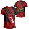 Kenya Tee Coat Of Arms KT Rolster Style 01, African T-shirt For Men Women