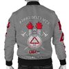 Gamma Delta Iota Fraternity Grey Bomber Jacket, African Bomber Jacket For Men Women