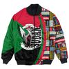 Sudan Flag and Kente Pattern Special Bomber Jacket, African Bomber Jacket For Men Women