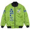 Custom Alpha Gamma Xi (Green) Bomber Jackets, African Bomber Jacket For Men Women