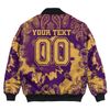 Custom Phi Alpha Delta Paisley Bandana Tie Dye Style Bomber Jackets, African Bomber Jacket For Men Women