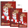 Burundi Area Rug Santa Claus Merry Christmas You can Personalize Custom Text, Africa Area Rugs For Home