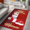 Morocco Area Rug Santa Claus Merry Christmas You can Personalize Custom Text, Africa Area Rugs For Home