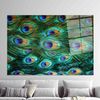 Colorful Peacock Feather Wall Decor, Colorful Feather Wall Art, Peacock Wall Art, Animal Wall Art, Glass Art, Gift For Him, Green Wall Art,.jpg