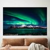 Northern Lights  Printing, View Glass Art Wall Decor, Night Sky Landscape 3D Canvas, Nature Landscape Glass Art Wall Decor, Framed Wall Art,.jpg
