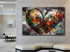 Abstract Heart Canvas Print, Colorful Heart Canvas Print, Love Heart Canvas, Abstract Art, Colorful Canvas, Modern Wall Decor, Gift for her.jpg