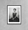 Her Majesty Queen Elizabeth II Black White Portrait Poster Framed Canvas Print, Princess Elizabeth, Royal Family, Canvas Wall Art.jpg