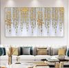 Abstract Gold Flower Painting On Canvas Large Original Gold Foil Painting Modern Landscape Acrylic Painting Living Room Wall Art Home Dcoer.jpg