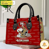 San Francisco 49ers NFL Snoopy Women Premium Leather Hand Bag.jpg