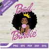 Afro Bad Barbie SVG, Black Barbie SVG, Barbie Pink PNG DXF EPS, African American Barbie Girl SVG.jpg