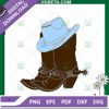 Cowboy Boots And Hat SVG, Cowboy SVG, Blue Cowboy SVG.jpg