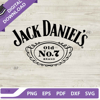 Jack Daniels' Label SVG, Jack Daniels' Logo SVG, Whiskey Brand SVG.jpg